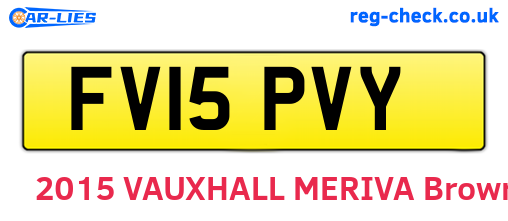 FV15PVY are the vehicle registration plates.