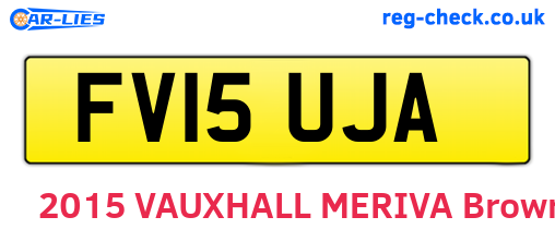 FV15UJA are the vehicle registration plates.