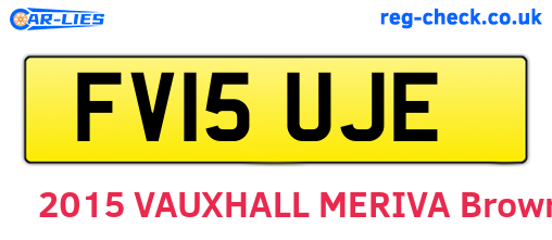 FV15UJE are the vehicle registration plates.