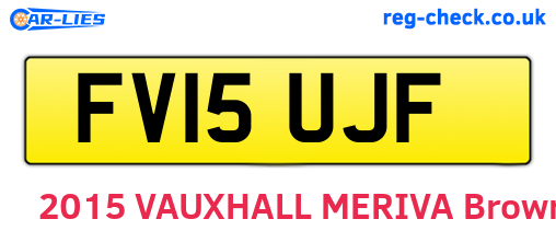 FV15UJF are the vehicle registration plates.