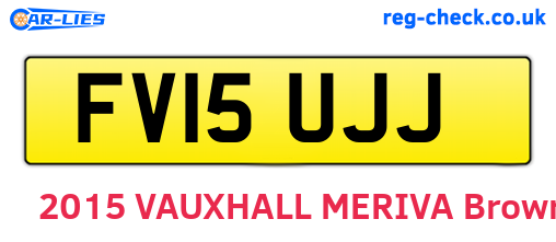 FV15UJJ are the vehicle registration plates.