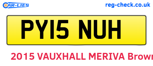 PY15NUH are the vehicle registration plates.