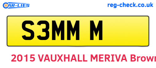 S3MMM are the vehicle registration plates.