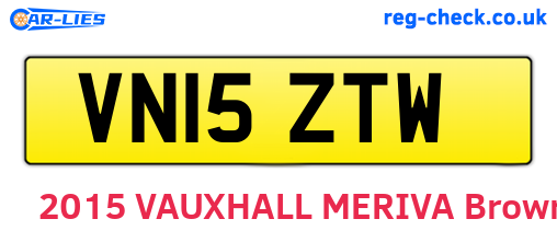 VN15ZTW are the vehicle registration plates.