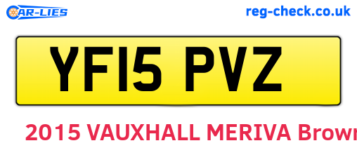YF15PVZ are the vehicle registration plates.