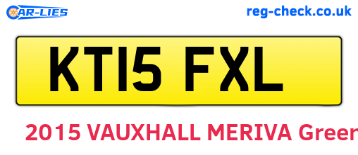 KT15FXL are the vehicle registration plates.