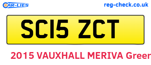 SC15ZCT are the vehicle registration plates.