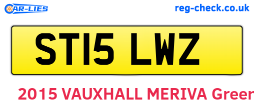 ST15LWZ are the vehicle registration plates.