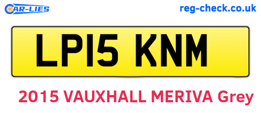 LP15KNM are the vehicle registration plates.