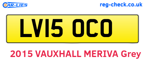 LV15OCO are the vehicle registration plates.