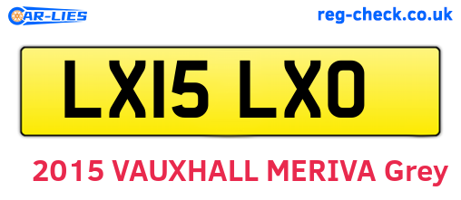 LX15LXO are the vehicle registration plates.