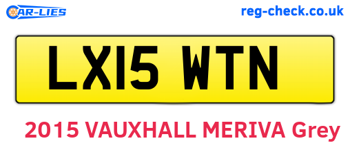 LX15WTN are the vehicle registration plates.