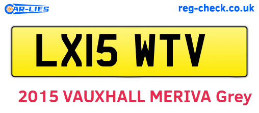 LX15WTV are the vehicle registration plates.