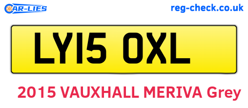 LY15OXL are the vehicle registration plates.