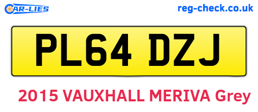 PL64DZJ are the vehicle registration plates.