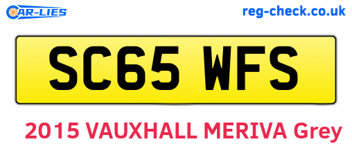 SC65WFS are the vehicle registration plates.
