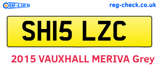 SH15LZC are the vehicle registration plates.
