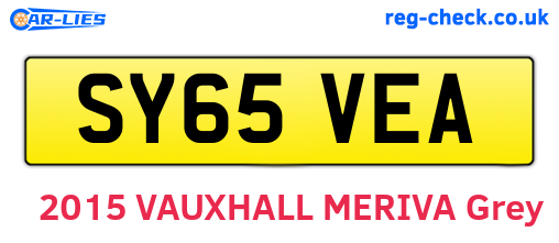 SY65VEA are the vehicle registration plates.