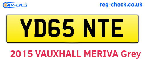 YD65NTE are the vehicle registration plates.
