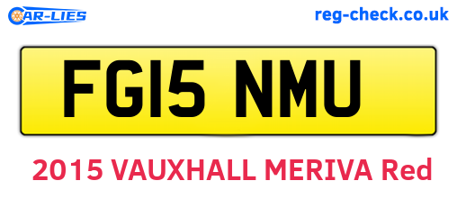 FG15NMU are the vehicle registration plates.