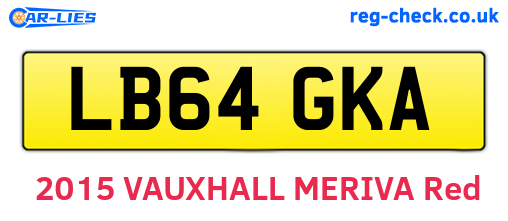 LB64GKA are the vehicle registration plates.