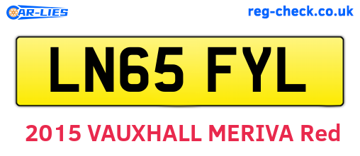 LN65FYL are the vehicle registration plates.