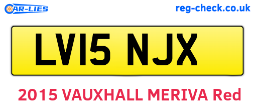 LV15NJX are the vehicle registration plates.