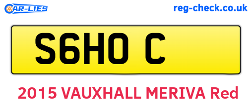 S6HOC are the vehicle registration plates.