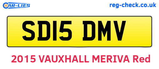 SD15DMV are the vehicle registration plates.