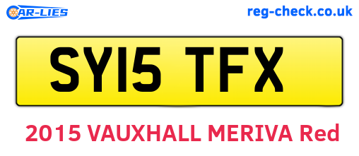 SY15TFX are the vehicle registration plates.