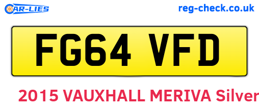 FG64VFD are the vehicle registration plates.