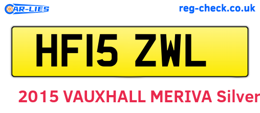 HF15ZWL are the vehicle registration plates.