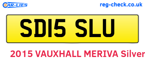 SD15SLU are the vehicle registration plates.