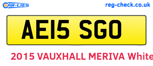 AE15SGO are the vehicle registration plates.