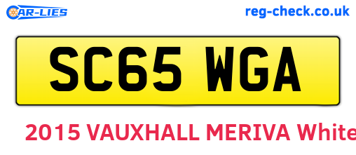 SC65WGA are the vehicle registration plates.