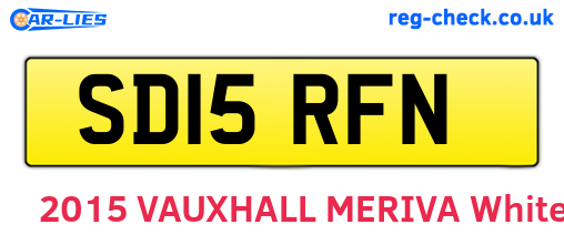 SD15RFN are the vehicle registration plates.
