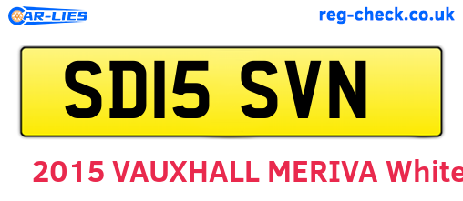 SD15SVN are the vehicle registration plates.