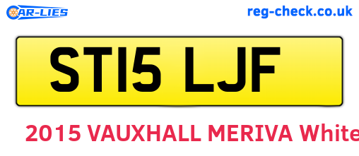 ST15LJF are the vehicle registration plates.