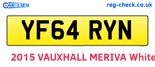 YF64RYN are the vehicle registration plates.