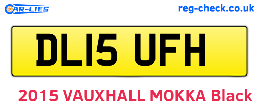 DL15UFH are the vehicle registration plates.