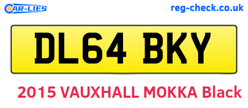 DL64BKY are the vehicle registration plates.