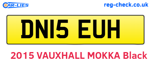 DN15EUH are the vehicle registration plates.