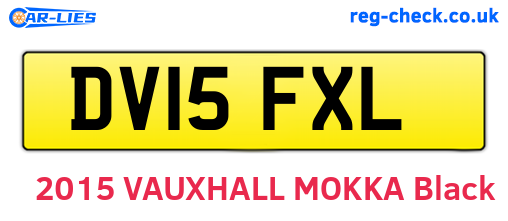 DV15FXL are the vehicle registration plates.