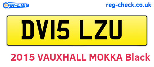 DV15LZU are the vehicle registration plates.