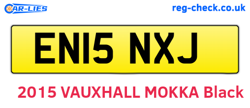 EN15NXJ are the vehicle registration plates.