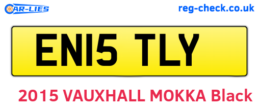 EN15TLY are the vehicle registration plates.