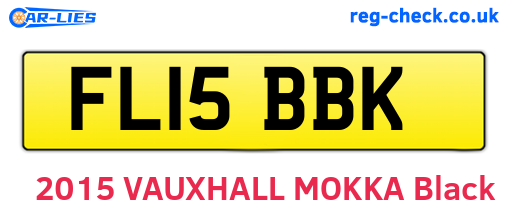 FL15BBK are the vehicle registration plates.