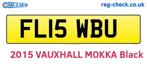 FL15WBU are the vehicle registration plates.