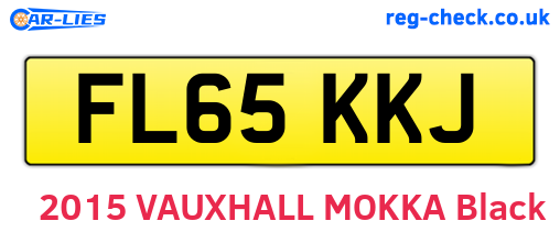 FL65KKJ are the vehicle registration plates.