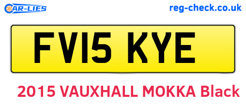 FV15KYE are the vehicle registration plates.